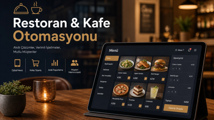 restoran ve kafe otomasyon sistemleri geliştiririm