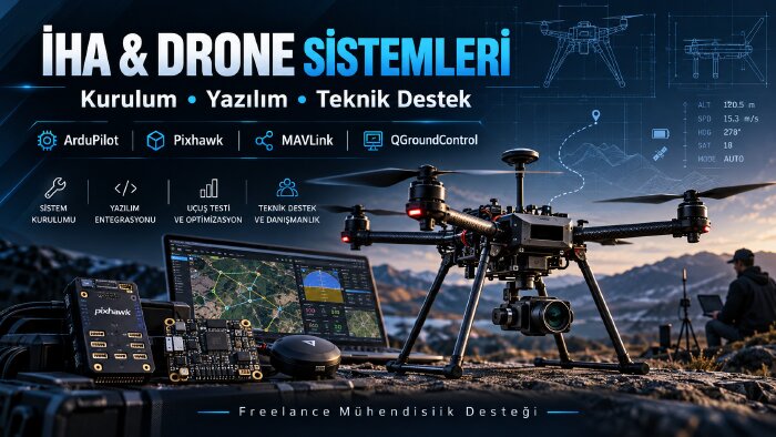 drone kurulum, yapılandırma ve teknik destek hizmeti veririm