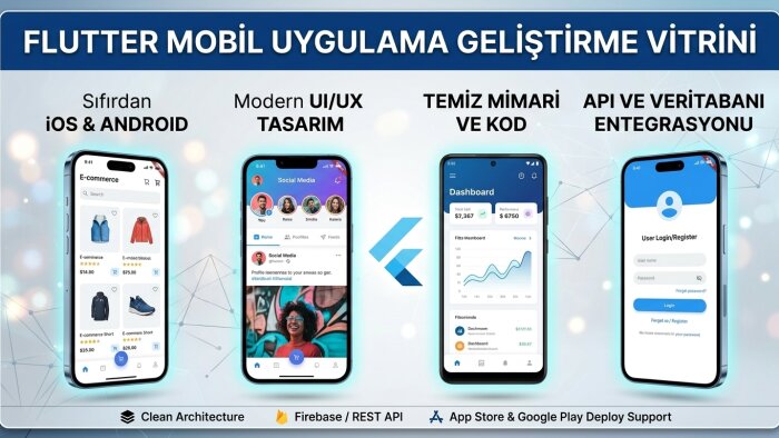 Flutter ile mobil uygulama geliştirebilirim
