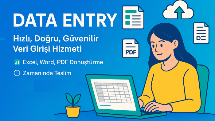çok hızlı şekilde veri girişi yapabilirim
