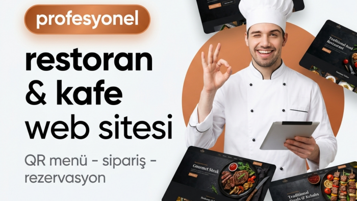 restoranlar ve kafeler icin profesyonel web sitesi yapiyorum