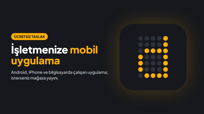 işletmenize telefon ve bilgisayar uygulaması yaparım