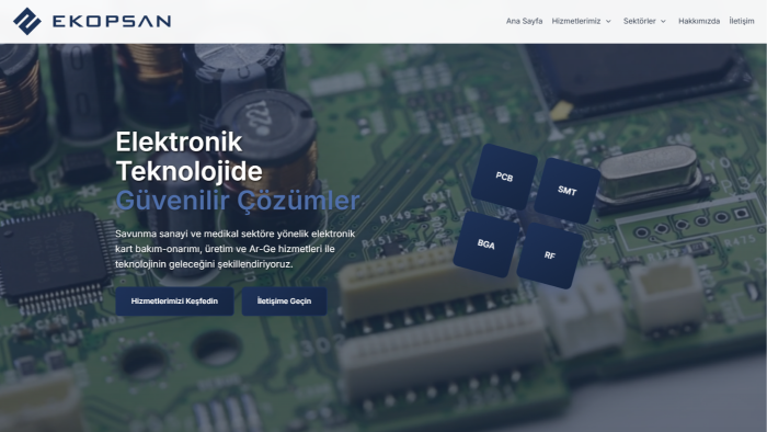 web sitesi tasarlıyorum