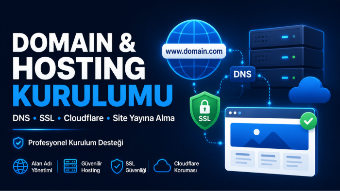 web sitenizi domain ve hosting ile yayına alabilirim