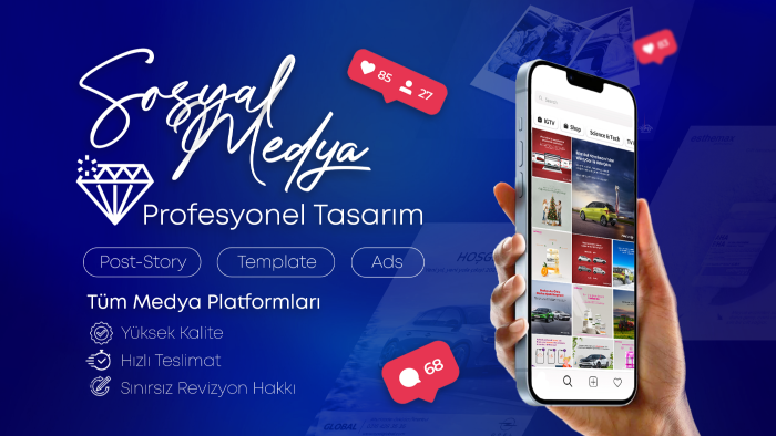 dikkat çekici sosyal medya tasarımlarınızı yapabilirim