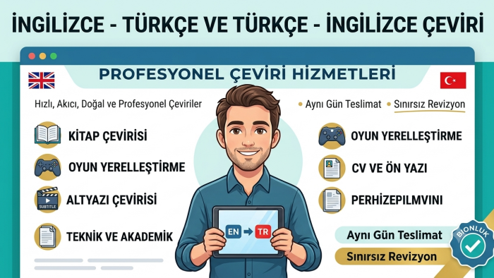  çeviri yapıyorum