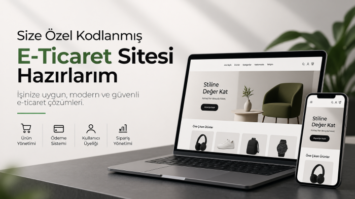 sizlere özel kodlanmış e-ticaret sitesi hazırlarım