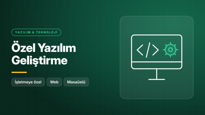 işletmenize özel yazılım ve masaüstü uygulama geliştiririm