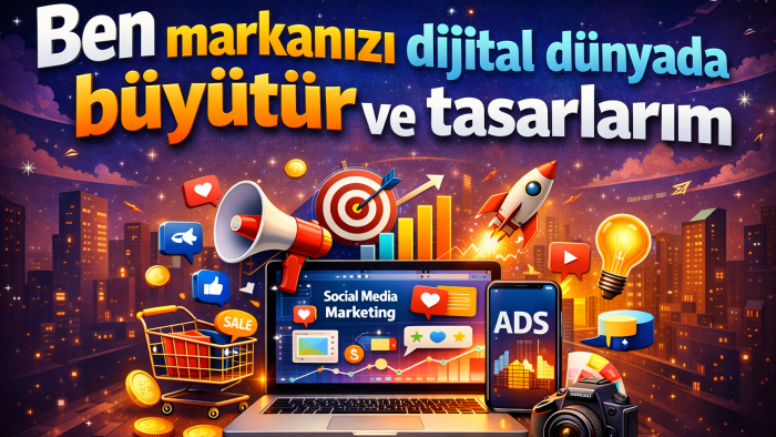 markanızın sosyal medya yönetimi ve tasarımını yaparım