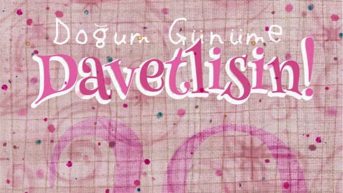 özel gününü güzel bir davetiye ile daha da özel yapabilirim