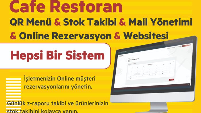 bir kafe/restoranın tüm yazılım ihtiyacını karşılayabilirim