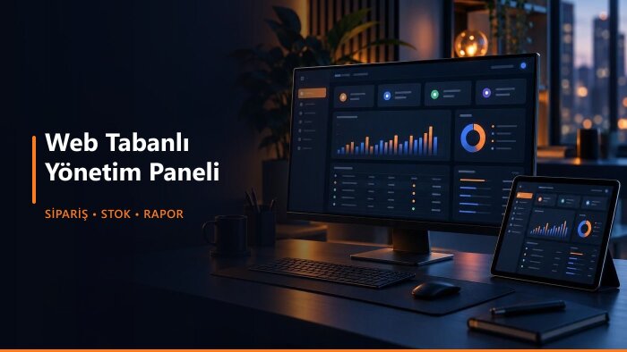 işletmeniz için web tabanlı yönetim paneli geliştiririm