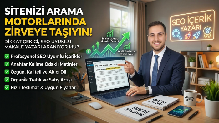 seo uyumlu web sitesi için makale içeriği oluştururum