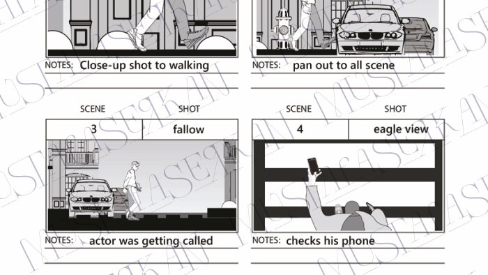 hikayeniz için storyboard tasarımı yapabilirim