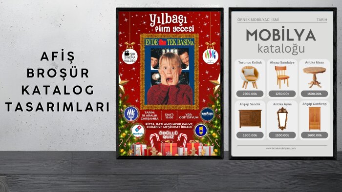 afiş, broşür ve katalog hazırlayabilirim