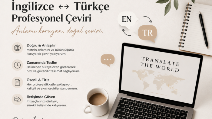 İngilizce ve Türkçe çeviri yaparım
