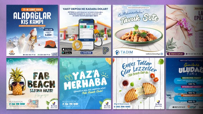 modern ve özgün sosyal medya tasarımları yaparım