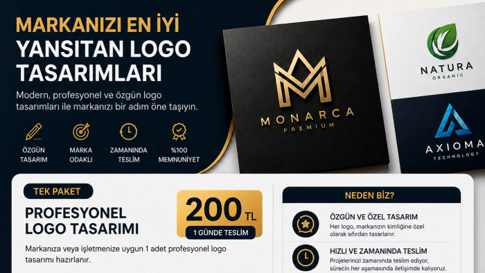 markanıza özel profesyonel logo tasarlarım