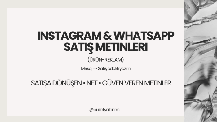 ürün metin yazarlığı hizmeti veririm