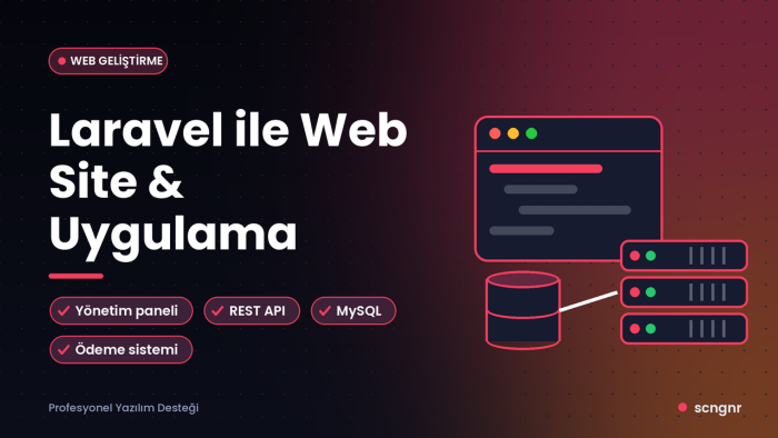Laravel ile web site geliştirebilirim
