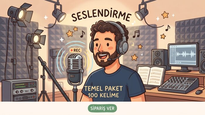 ihtiyacınız olan seslendirmeyi yapabilirim