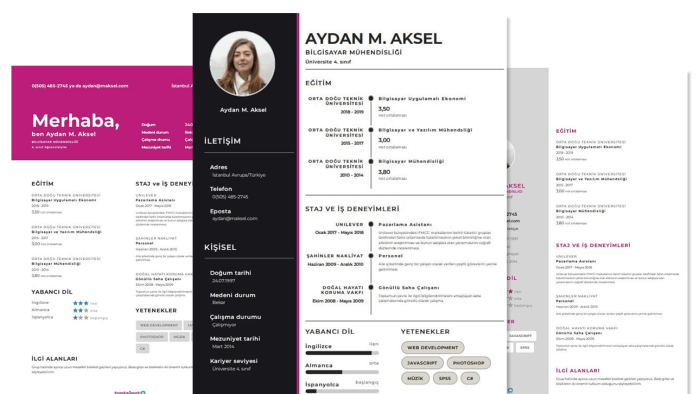 kişiliğinize uygun CV hazırlayabilirim