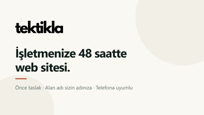 işletmenize 48 saatte telefon uyumlu web sitesi yaparım