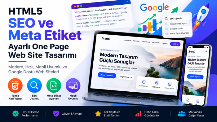 seo uyumlu ve html5 one page web siteleri hazırlıyorum