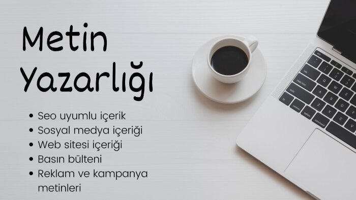 profesyonel olarak metin yazarlığı yapıyorum