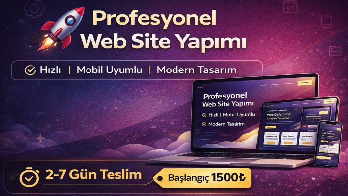 modern ve hızlı web siteleri geliştiririm