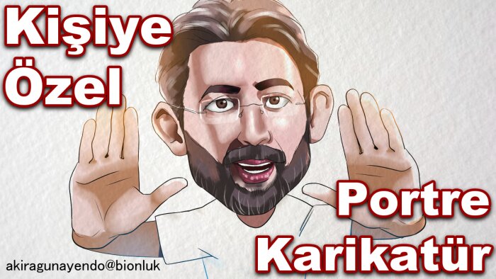kişiye özel portre karikatür çizerim