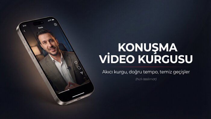 konuşma videolarınızı kurgulayabilirim