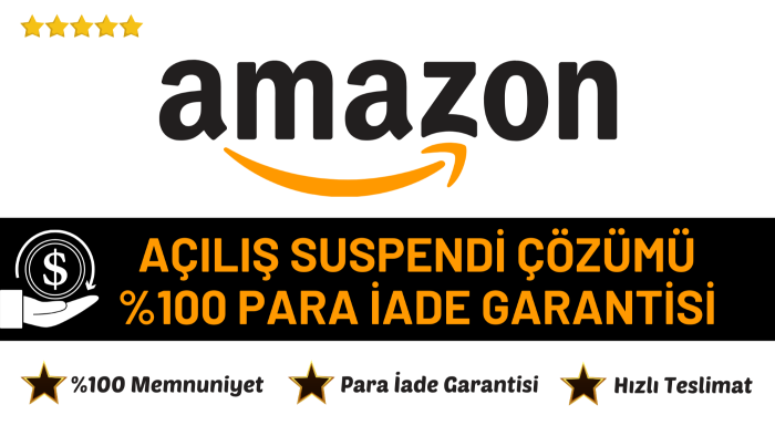 amazon hesap açılışının askıya alınmasına çözüm sağlarım