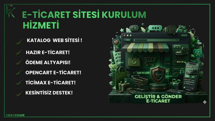 E-ticaret sitenizi yapabilirim