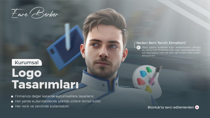 göz alıcı kurumsal logo tasarımı yapabilirim