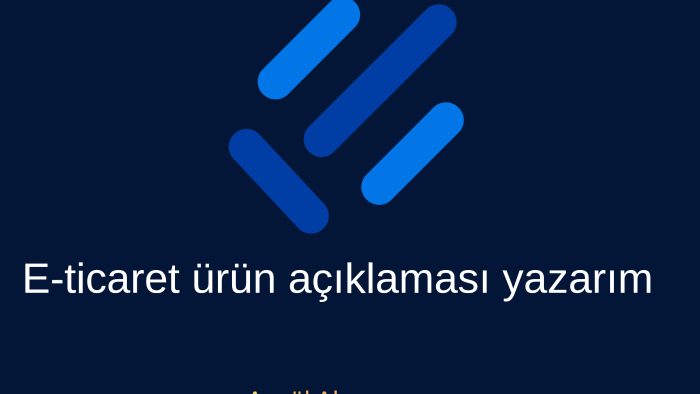  e-ticaret ürün açıklaması yazarım