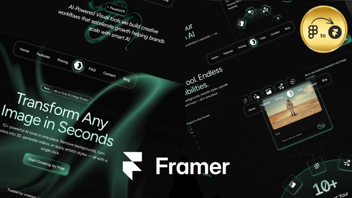 Framer ile modern ve responsive web sitesi tasarlıyorum