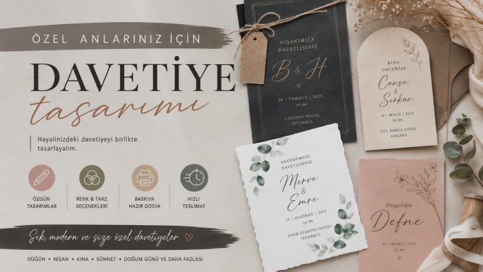 dijital davetiye tasarlarım