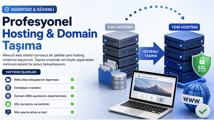 sorunsuz bir şekilde domain & hosting taşıyabilirim