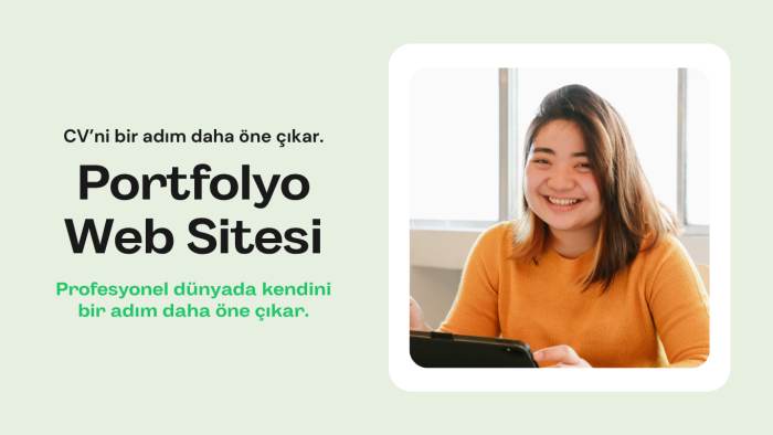 sizin özgeçmişinizi öne çıkaran web sitesi yapıyorum