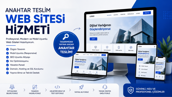 anahtar teslim web sitesi hazırlayabilirim