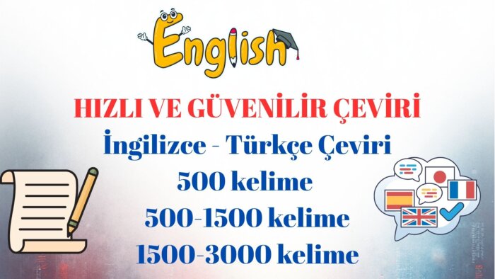 profesyonelce metinlerinizi çeviririm