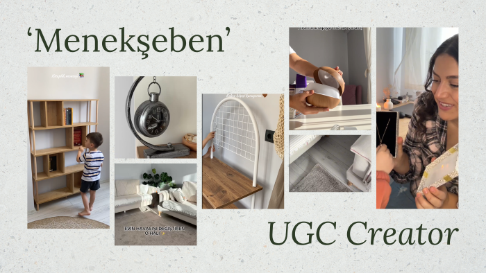 ürünlerinizin profesyonel UGC videolarını çekebilirim