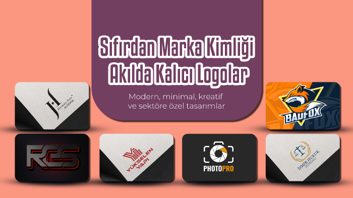 minimalist ve özgün logolar tasarlıyorum