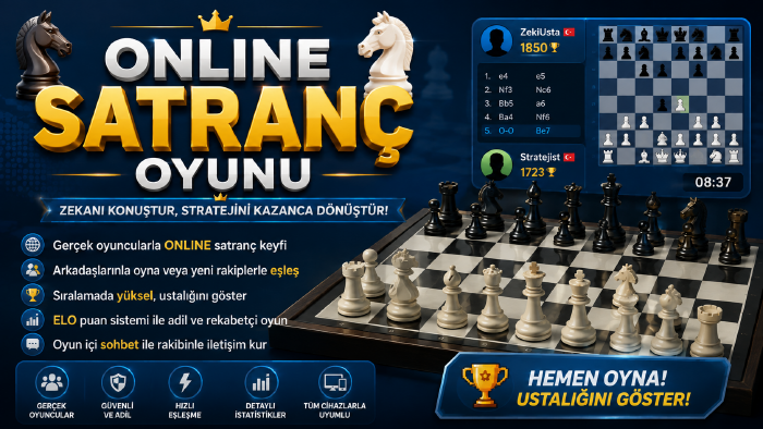 satranç (online oyun) yapabilirim