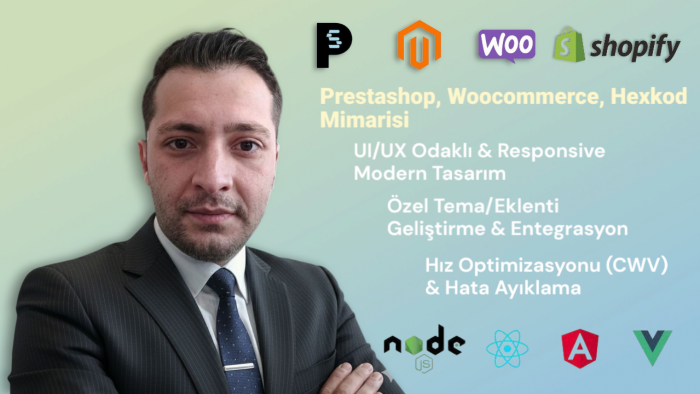 tam kapsamlı e-ticaret platformu oluşturuyorum