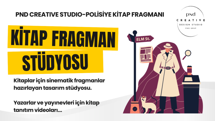 polisiye kitaplar için sinematik kitap fragmanı hazırlarım
