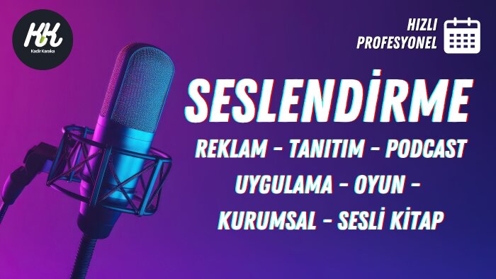 seslendirme işlerinizi yapabilirim