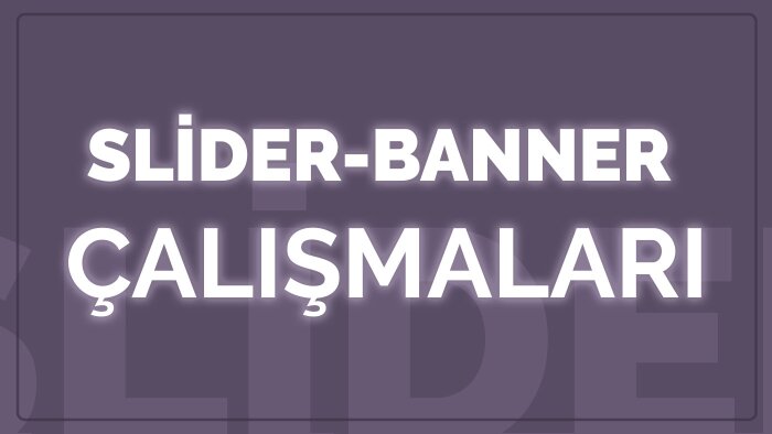 siteniz için slider ve banner tasarımları yaparım