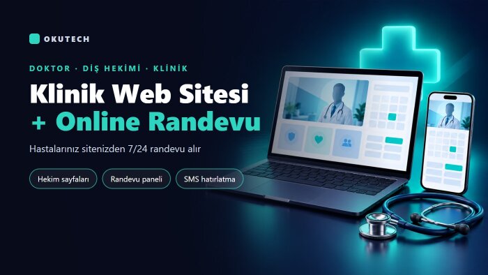 kliniğinize online randevulu web sitesi yaparım